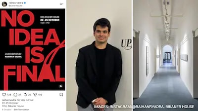 പ്രിയങ്ക ഗാന്ധിയുടെ മകൻ റൈഹാൻ വദ്രയുടെ പ്രതിഷേധ ചിത്രങ്ങൾ പ്രദർശനത്തിൽനിന്ന് നീക്കി; ‘സമയം ശരിയല്ലെന്ന് പറഞ്ഞു’