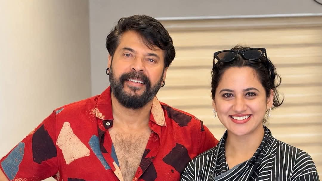 ഡബ്ബിങ് സ്റ്റുഡിയോയിൽ മമ്മൂട്ടിയെ കണ്ടുമുട്ടി നടി മിയ; 'ആനയെയും മമ്മൂട്ടിയെയും എത്ര നേരം വേണമെങ്കിലും നോക്കിയിരിക്കാം' എന്ന് താരം