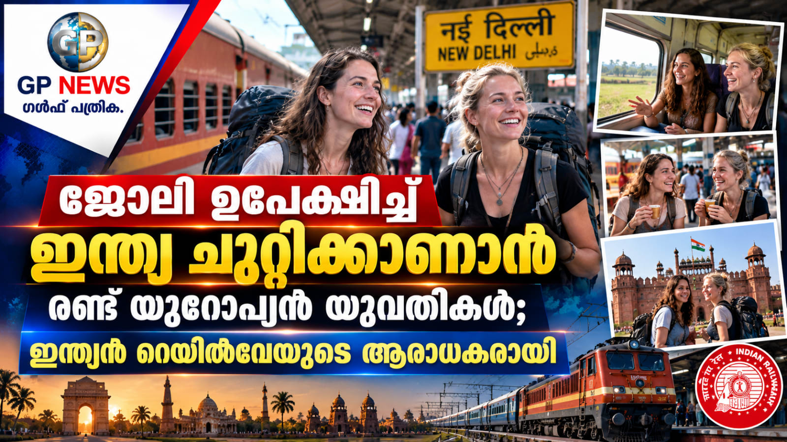 ജോലി ഉപേക്ഷിച്ച് ഇന്ത്യ ചുറ്റിക്കാണാൻ രണ്ട് യൂറോപ്യൻ യുവതികൾ; ഇന്ത്യൻ റെയിൽവേയുടെ ആരാധകരായി