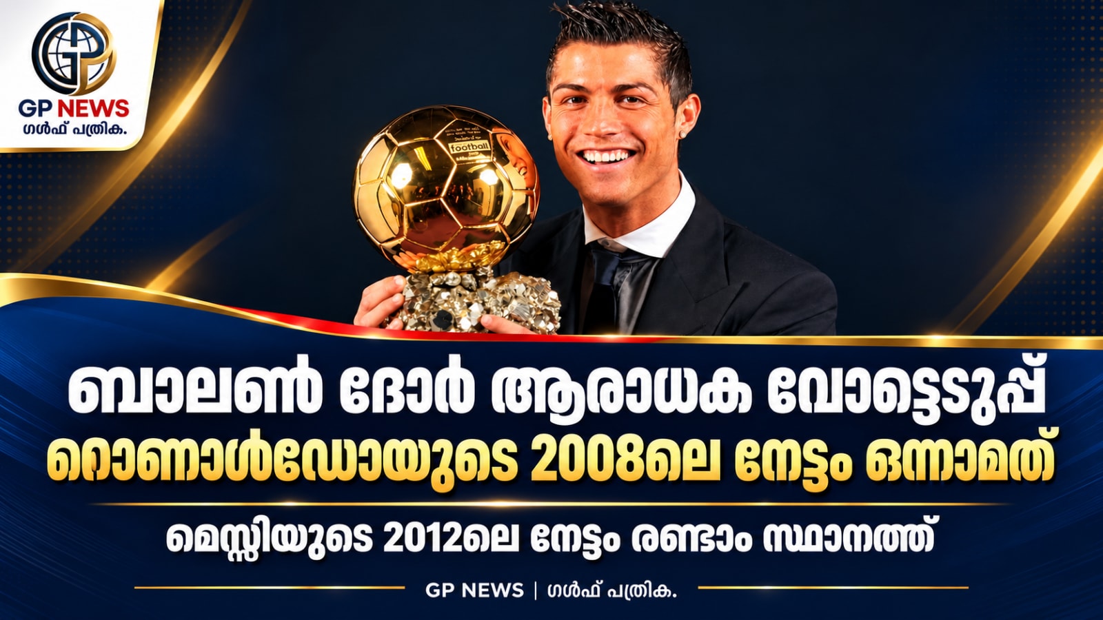 ബാലൺ ദോർ ആരാധക വോട്ടെടുപ്പിൽ റൊണാൾഡോയുടെ 2008ലെ നേട്ടം ഒന്നാമത്