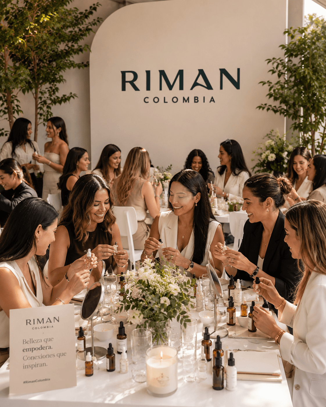 Comunidad RIMAN Colombia: mujeres en evento de belleza K-Beauty