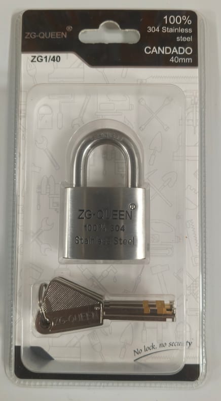40mm双泡不锈钢弧形叶片锁