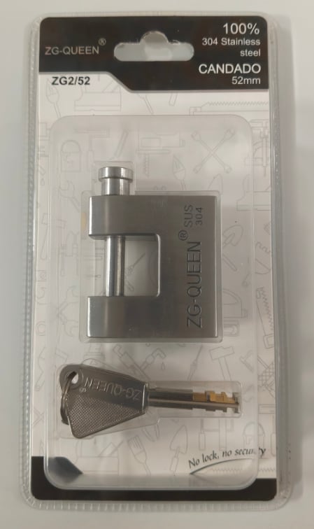 52mm双泡不锈钢叶片矩形锁