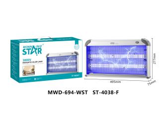 WINNING STAR ST-4038-F Commercial Aluminum Electronic Bug Zapper (3000V - Large)