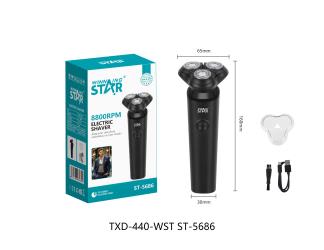 WINNING STAR ST-5686 Professional 3D Rotary Electric Shaver (8800 RPM)