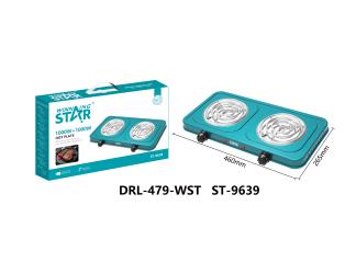 WINNING STAR ST-9639 Double Spiral Electric Hot Plate (1000W + 1000W)