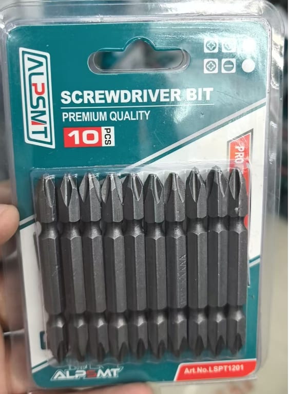 10-Piece Double-Ended Screwdriver Bit Set (PH2 Phillips)