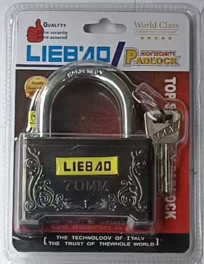 70mm Antique Bronze High-Security Padlock (LIEBAO Series)