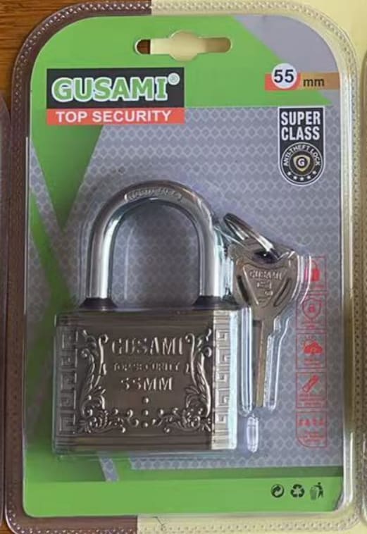 55mm Heavy-Duty Antique Bronze Padlock (Short Shackle)