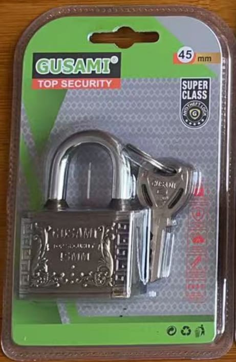 45mm Heavy-Duty Antique Bronze Padlock (Short Shackle)