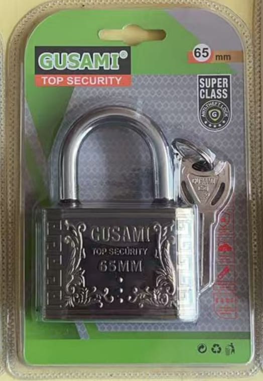 65mm Heavy-Duty Antique Bronze Padlock (Short Shackle)