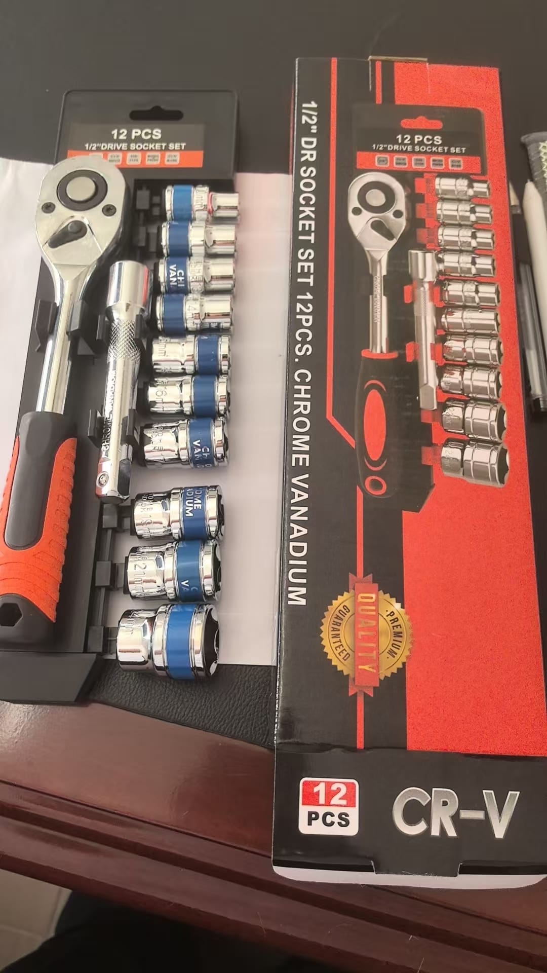 12-Piece 1/2" Drive Socket Wrench Set