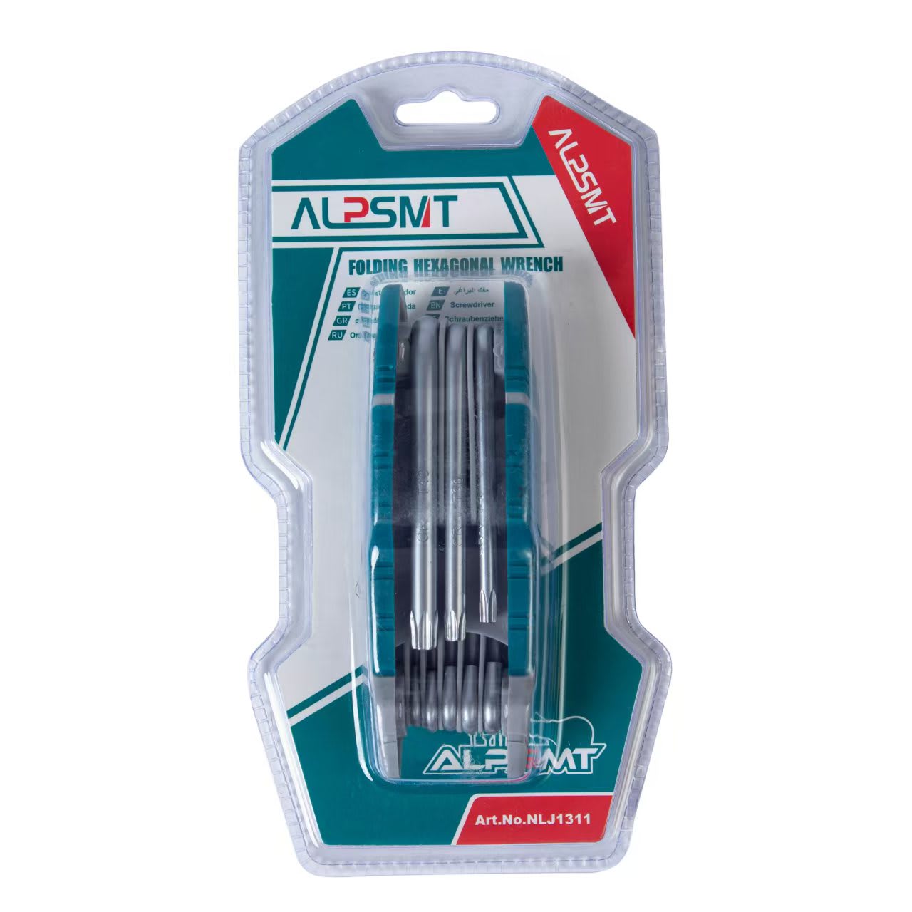 Alpsmt Folding Torx Star Key Wrench Set