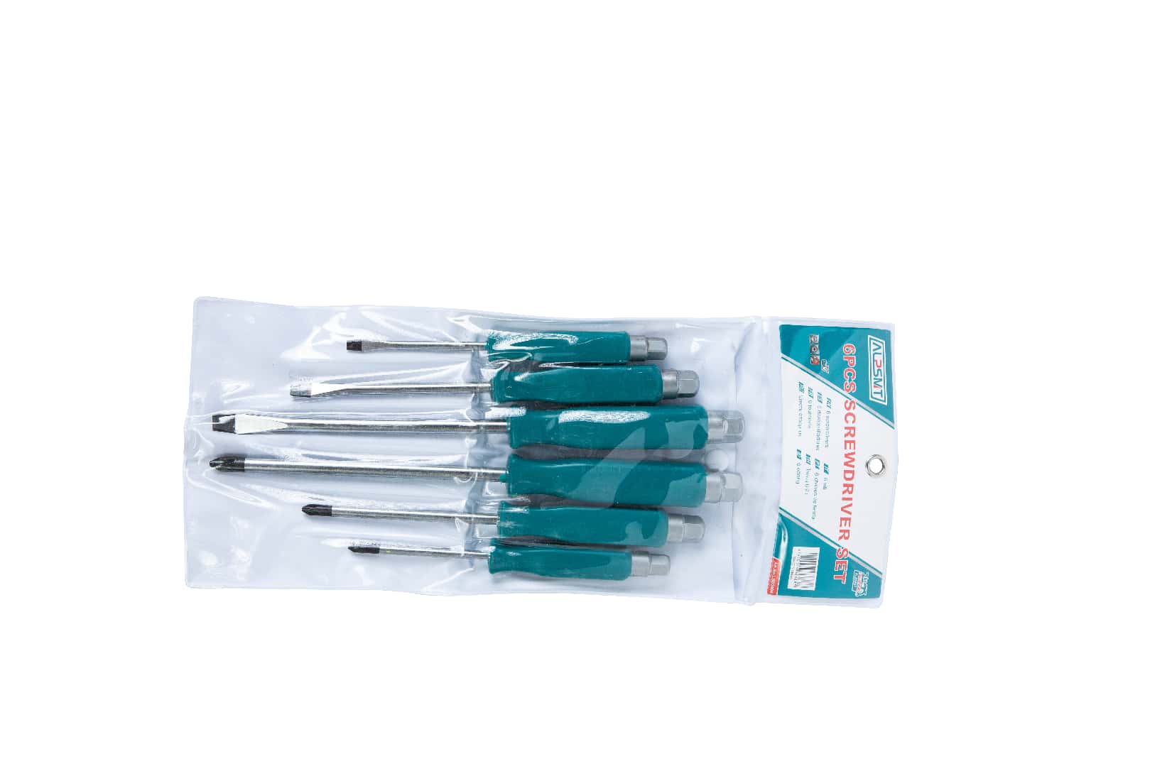 6-Piece Single-Color Thru-Tang Screwdriver Set