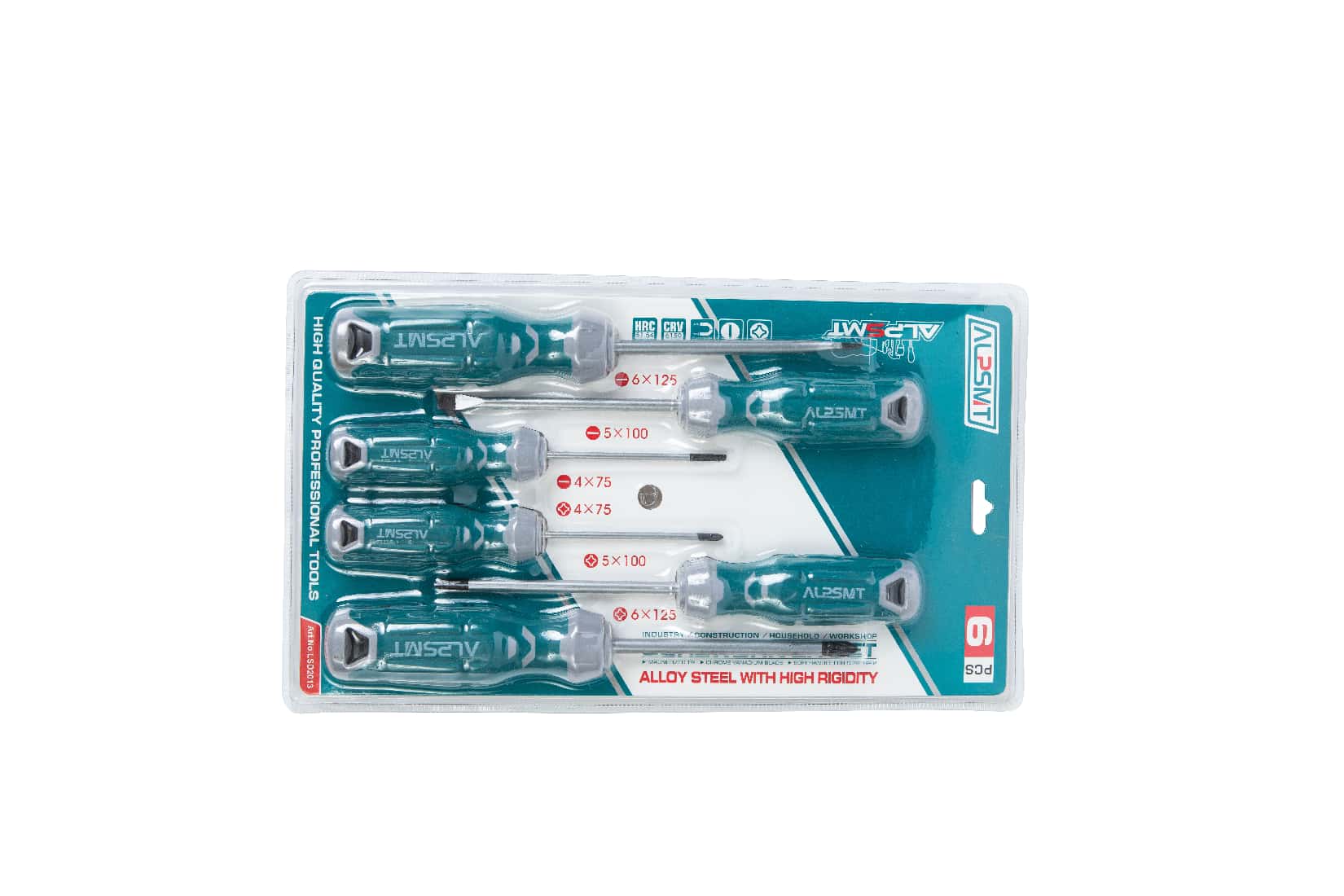 6-Piece Dual-Color Handle Screwdriver Set