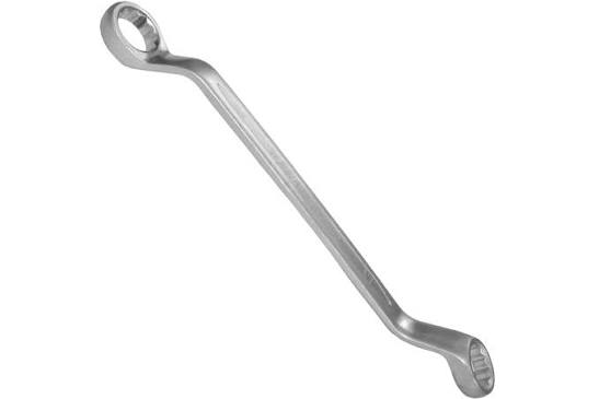 Satin Finish Recessed Panel Double Offset Ring Spanner 10*11mm