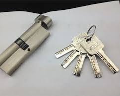 60mm Matte Finish Euro Profile Lock Cylinder with 5 Dimple Keys