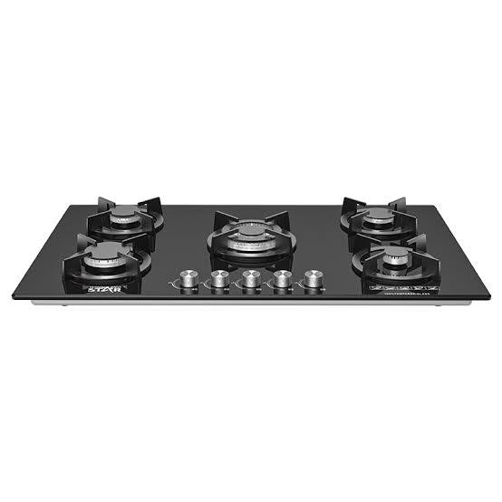 WINNING STAR ST-5660 Built-In 5-Burner Tempered Glass Gas Hob