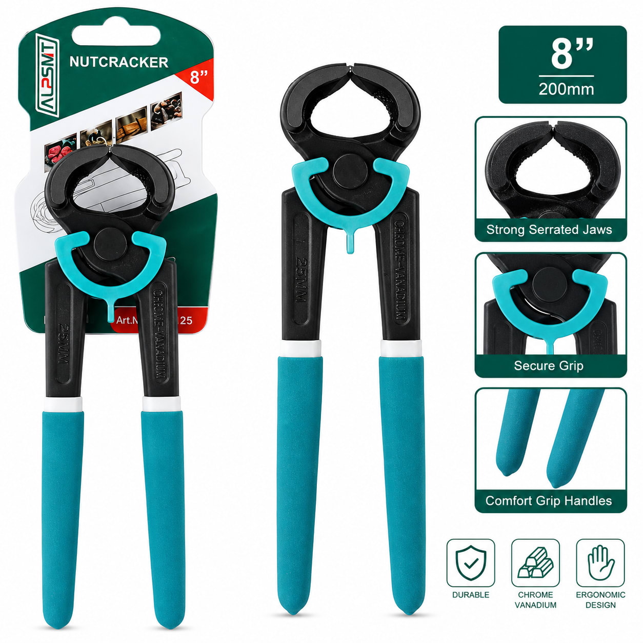8-Inch Carpenter End Cutting Pliers / Nutcracker Pliers