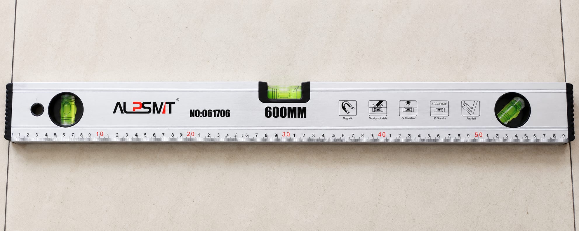 600mm Aluminium Spirit Level