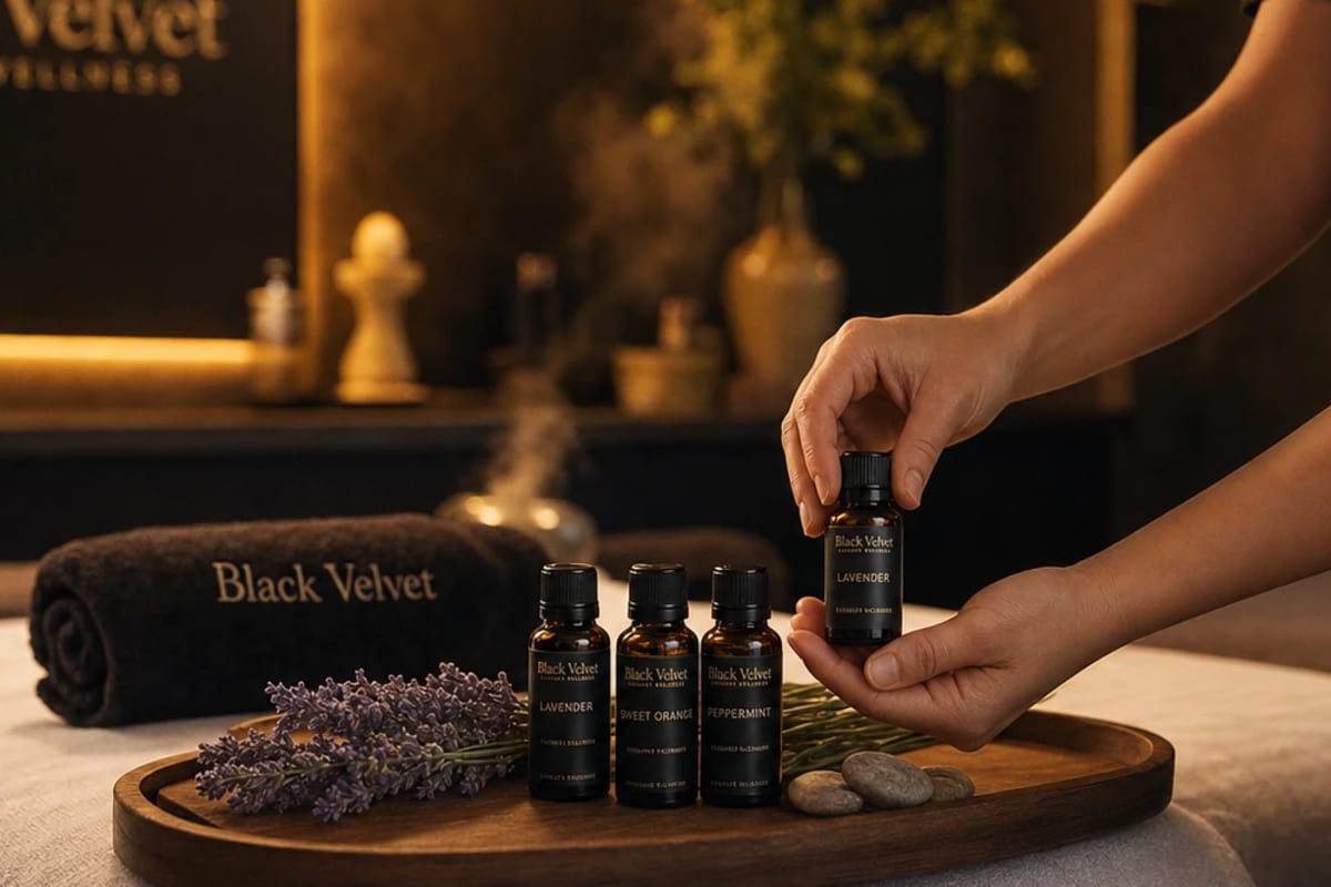 Aromamasáž Praha — Aromamasáž s prémiálními éterickými oleji pro hlubokou relaxaci těla i mysli.