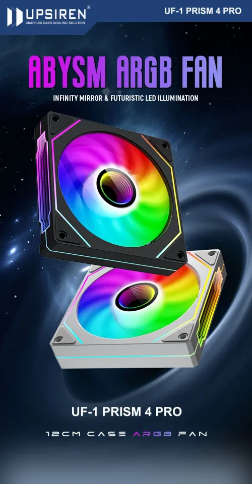 PCケースファン】静音性と冷却性能を両立！UPSIREN UF-1 PRISM 4 PRO