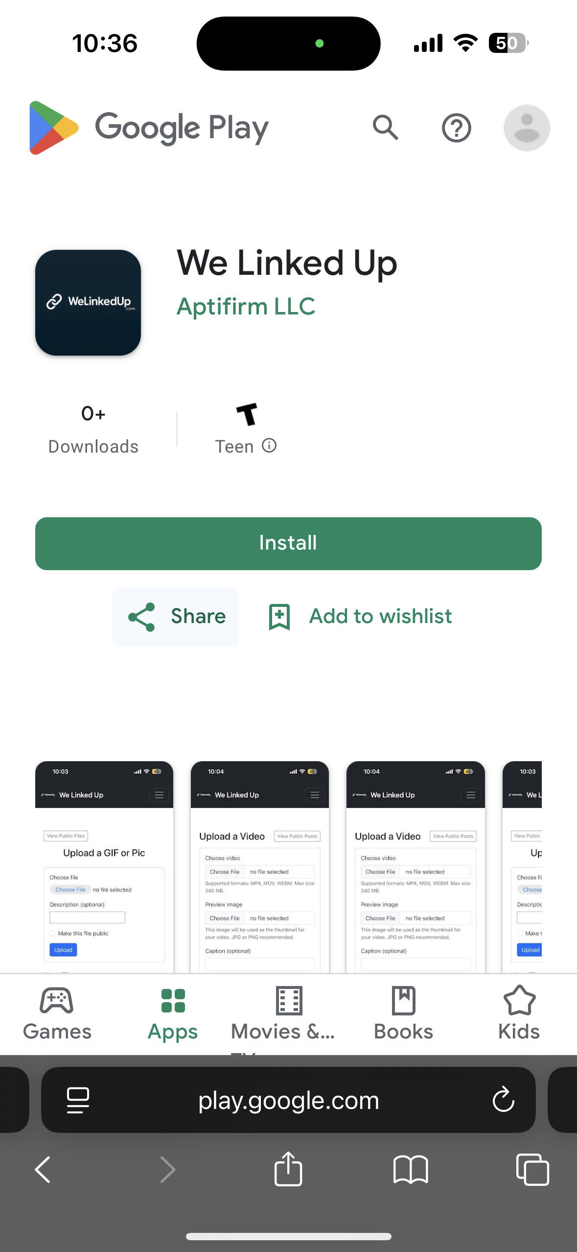 We Linked Up is now available on the Google Play Store