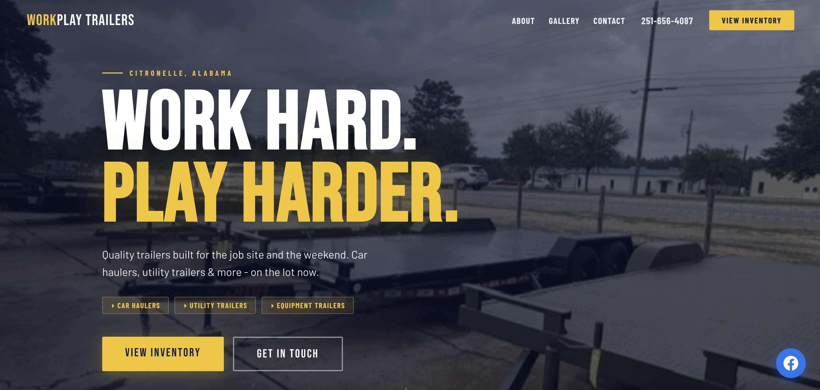Work Play Trailers website