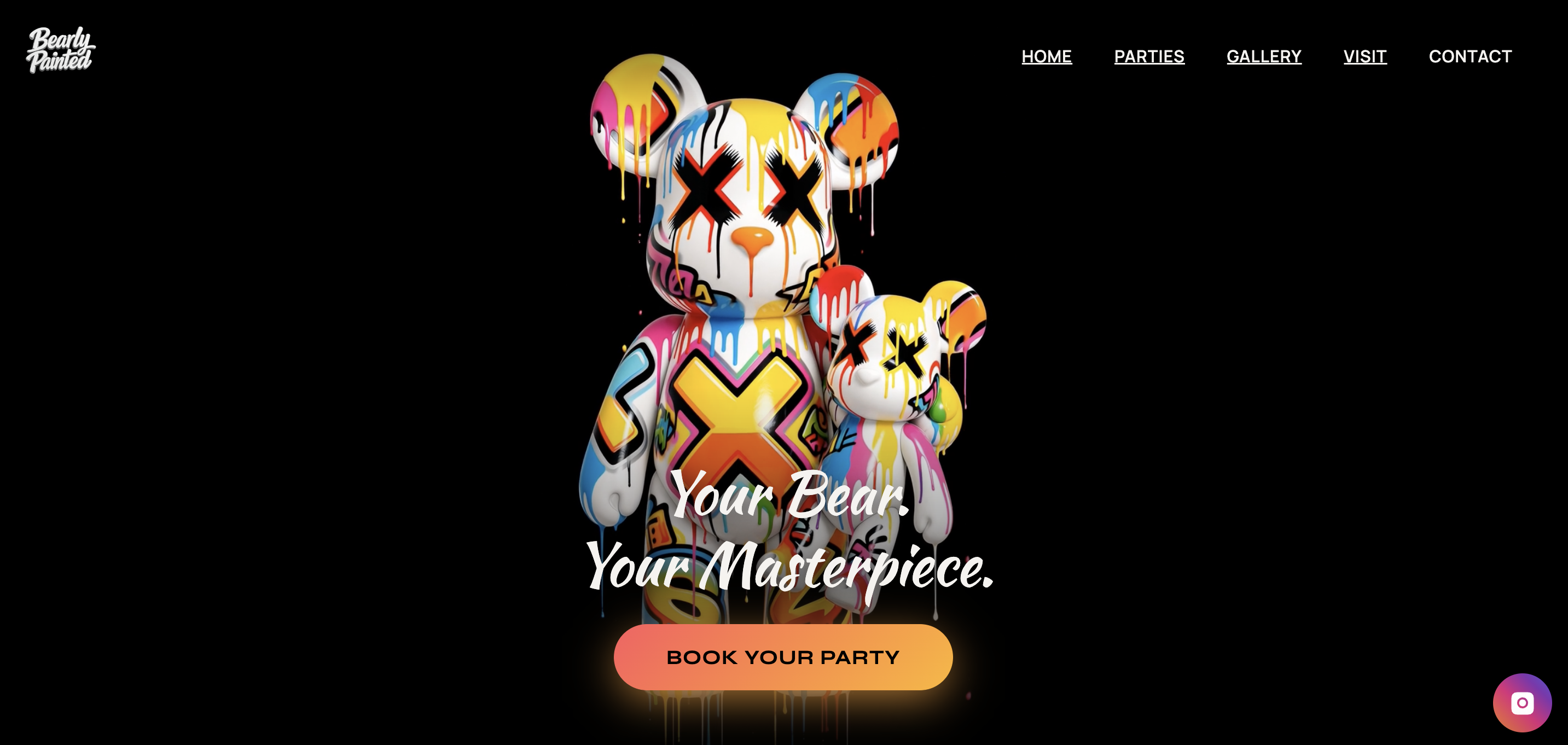 Bearly Painted website