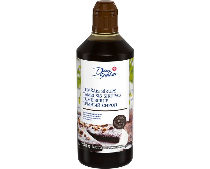 Sīrups cukura tumšais 750g, Danssuker, Dānija 