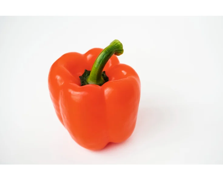 Paprika oranža California 80+kal, 1.šķira , Spānija 