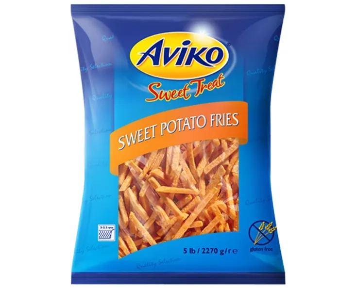 Kartupeļi saldie Batat 9.5mm 2.27kg, saldēti, Aviko