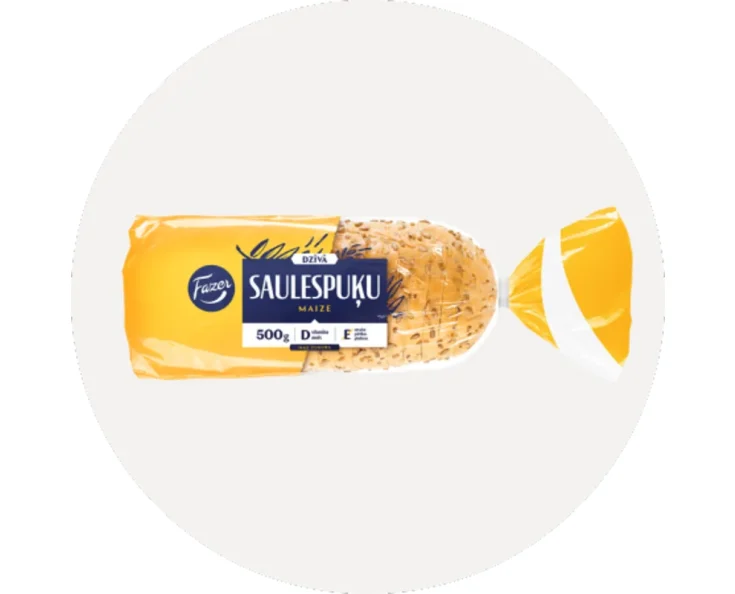 Maize Dzīvā saulespuķu sagriezta 500g, Fazer, Latvija 