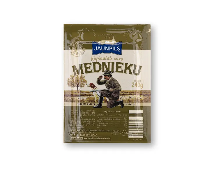 Сыр Mednieku копченый 240г, Jaunpils