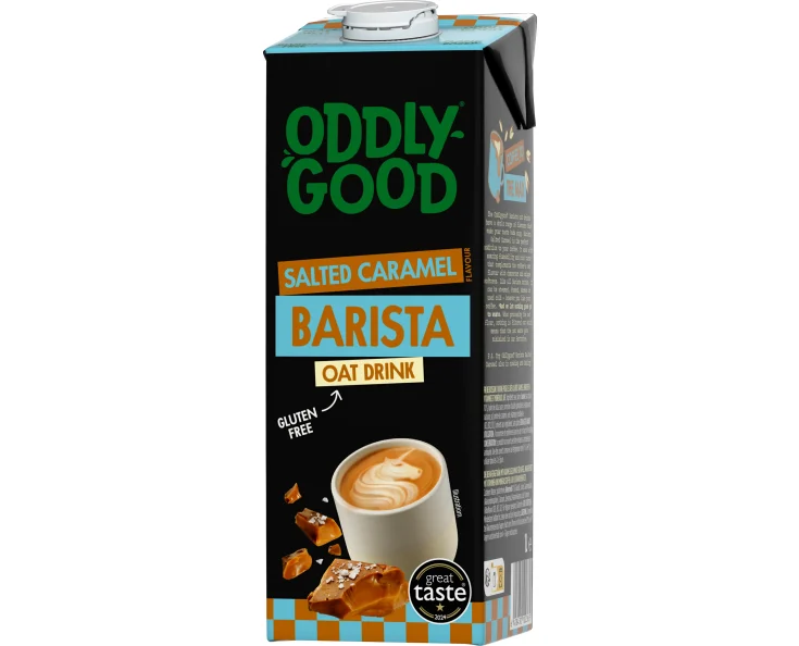 Овсяный напиток Oddlygood со вкусом солёной карамели UHT 1Л, Valio,Финляндия