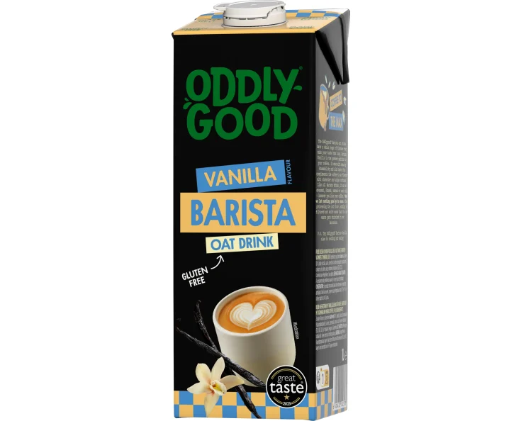 Овсяный напиток Oddlygood со вкусом ванили UHT 1Л, Valio,Финляндия