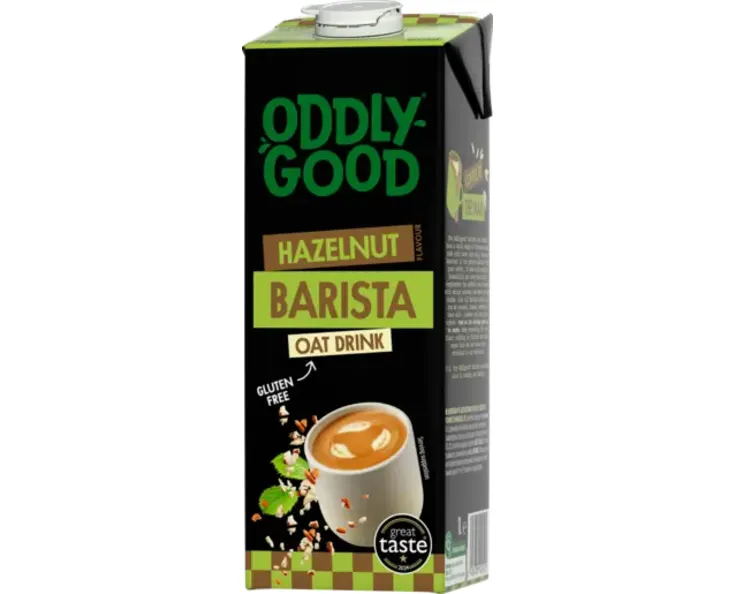 Auzu piena dzēriens Oddlygood ar lazdu riekstu garšu UHT 1L, Valio, Somija 