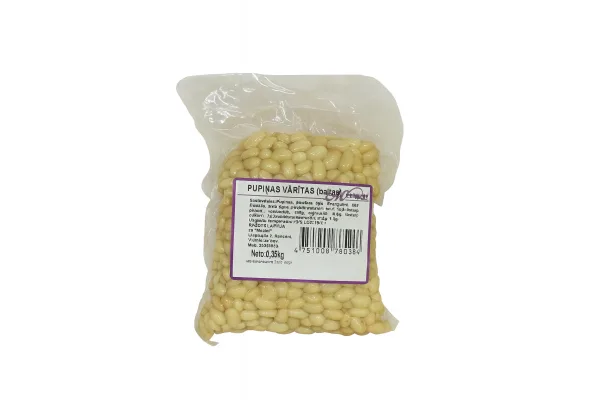 Beans white boiled 350g, Mežiņi