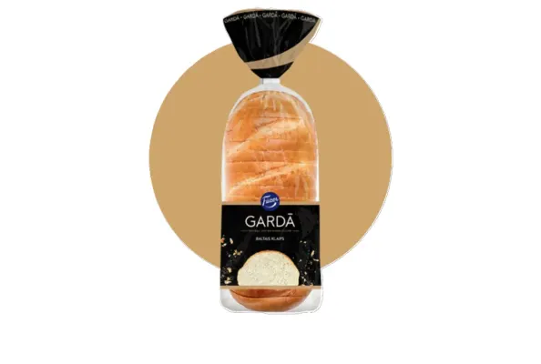 Maize Gardā baltmaize sagriezta 400g, Fazer, Latvija 