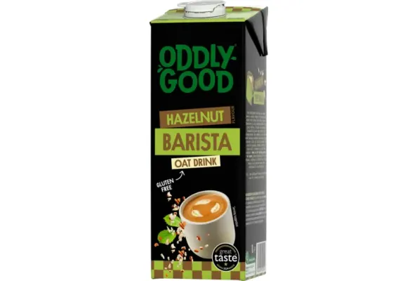 Auzu piena dzēriens Oddlygood ar lazdu riekstu garšu UHT 1L, Valio, Somija 