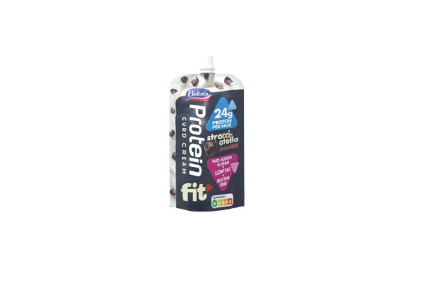 Biezpiena krēms Protein Stracciatella ar šokolādes skaidiņām 200g, Baltais