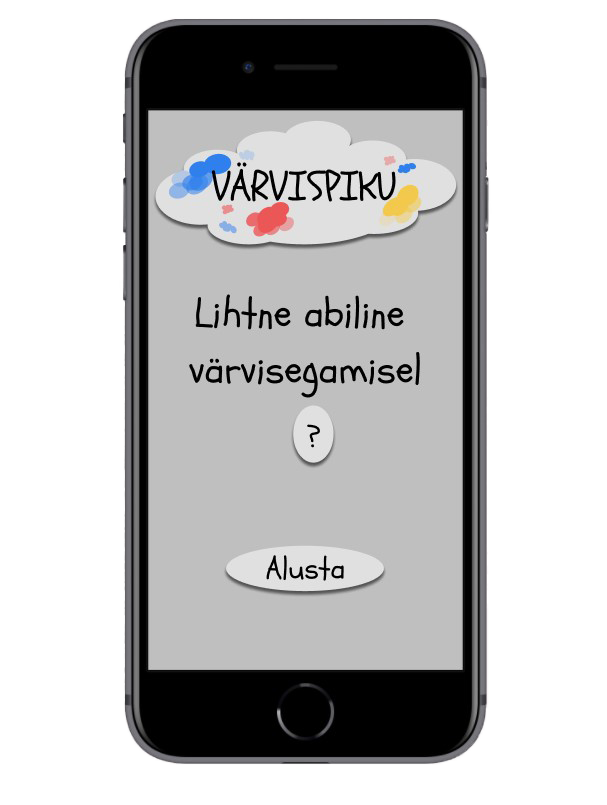 Screenshot of a prototype