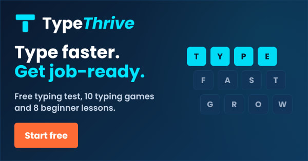 TypeThrive: Type faster. Get job-ready.