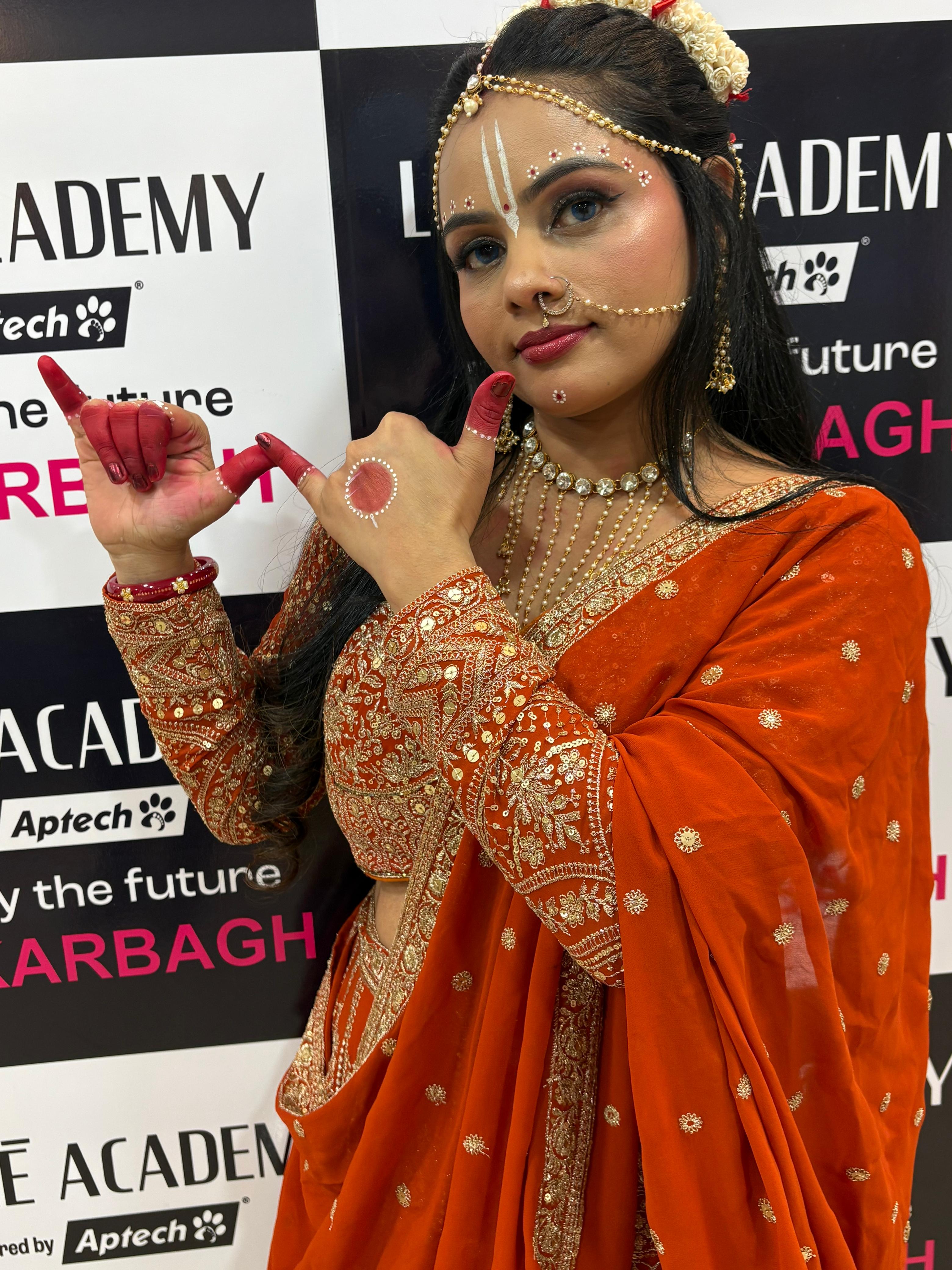 Bridal makeup look