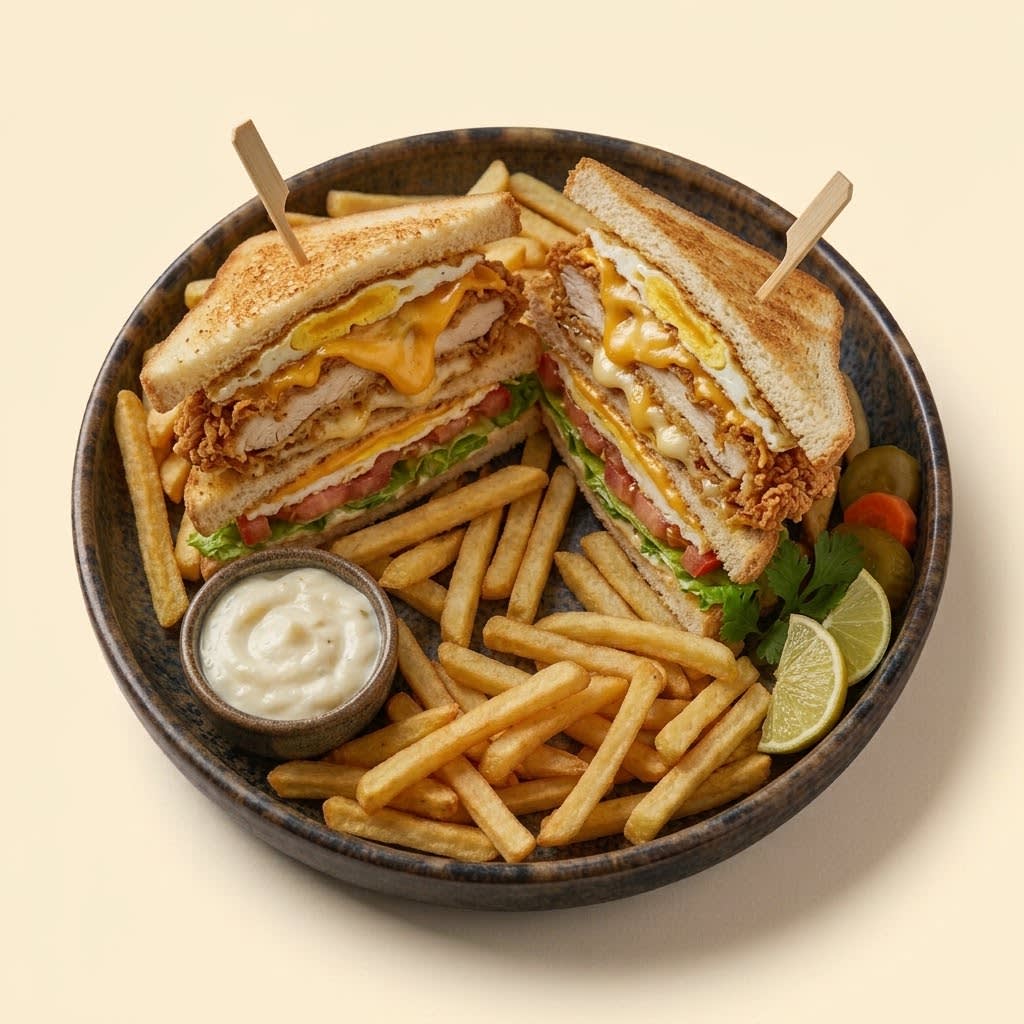 Crispy Club Cheese Sandwich