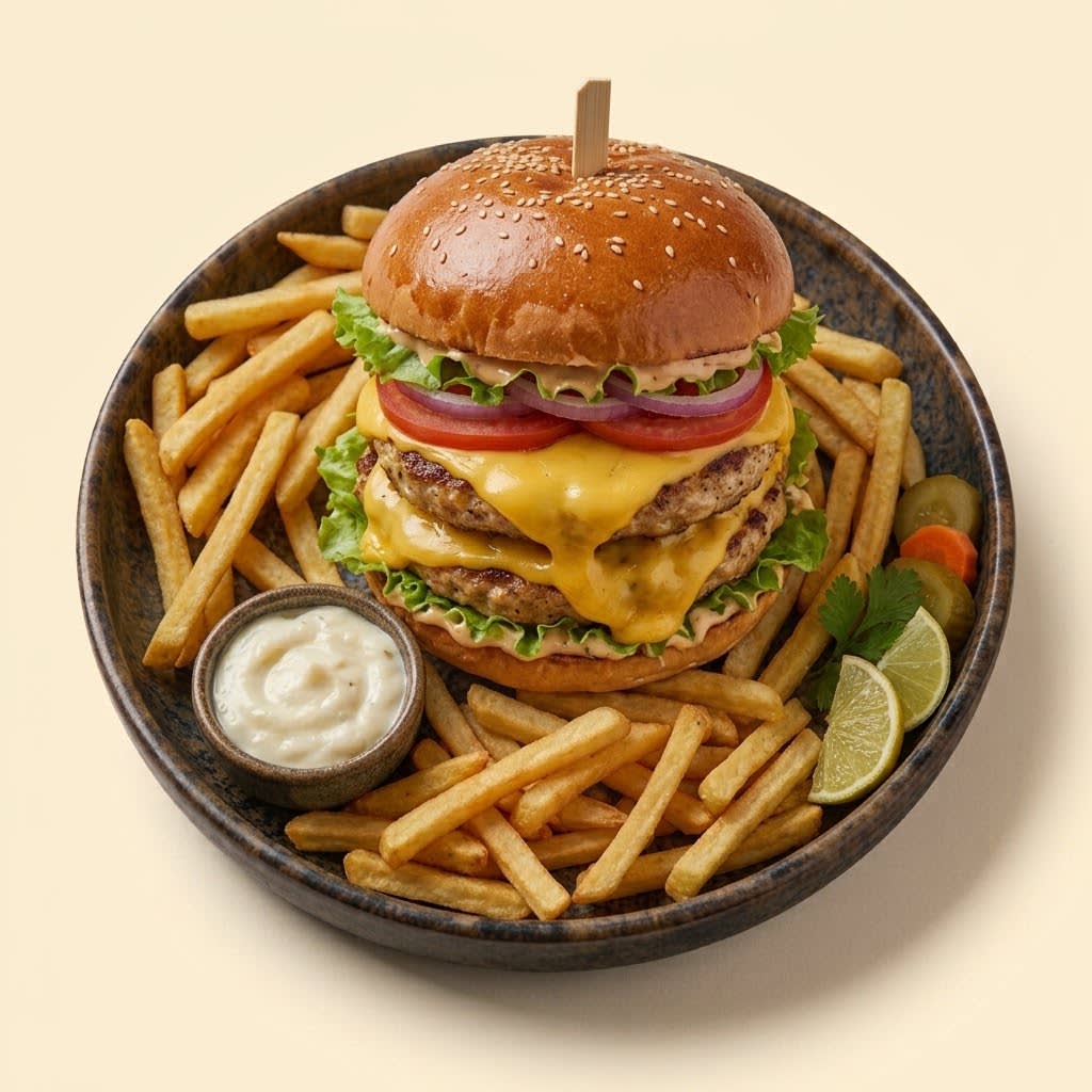 Jumbo Chicken Cheese Burger