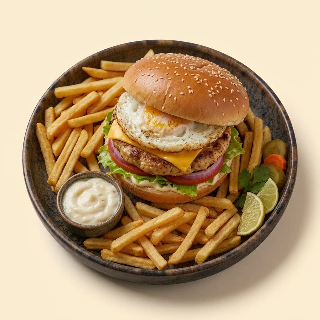 Egg & Chicken Burger