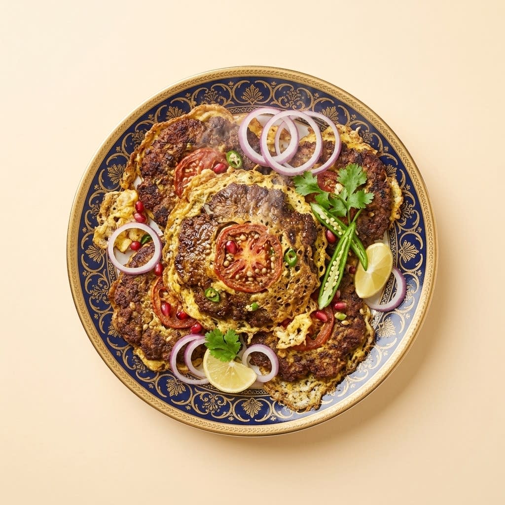 Chapli Kabab With Egg