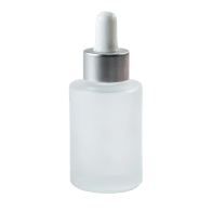30ml-cylindrical-matte-glass-bottle-with-white-dropper-and-silver-neck-20410-1669984230041