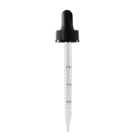22-400-black-dropper-with-rubber-bulb-and-glass-pipette-fits-4-oz